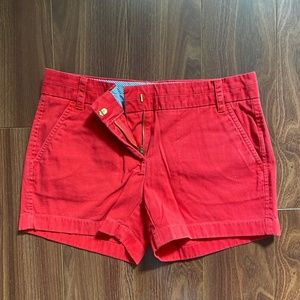 Red JCrew 3in Chino Short